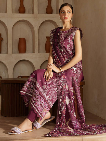 Mahnur | Florence Luxury Lawn 25 | IZNA by Maria Faisal - Registered Vendor of : Mahnur - type : Ladies Clothes - 100% original wedding dresses