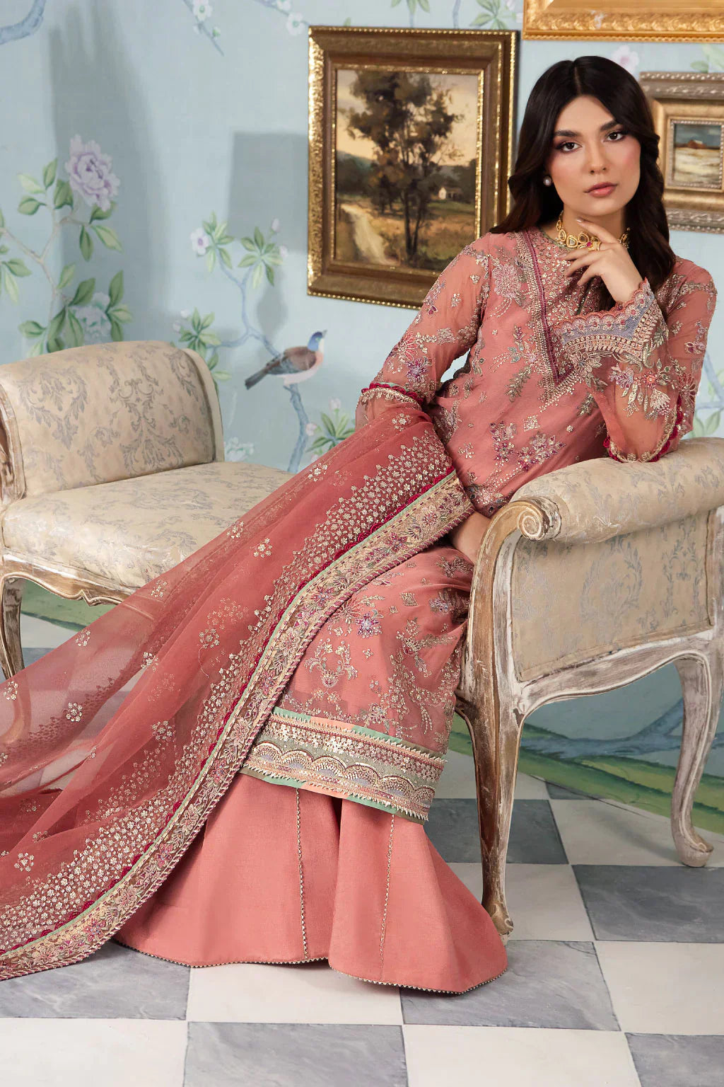 Iznik | Chinnon Chiffon | CC-35 DAREEN - Ladies Clothes - Maria Faisal