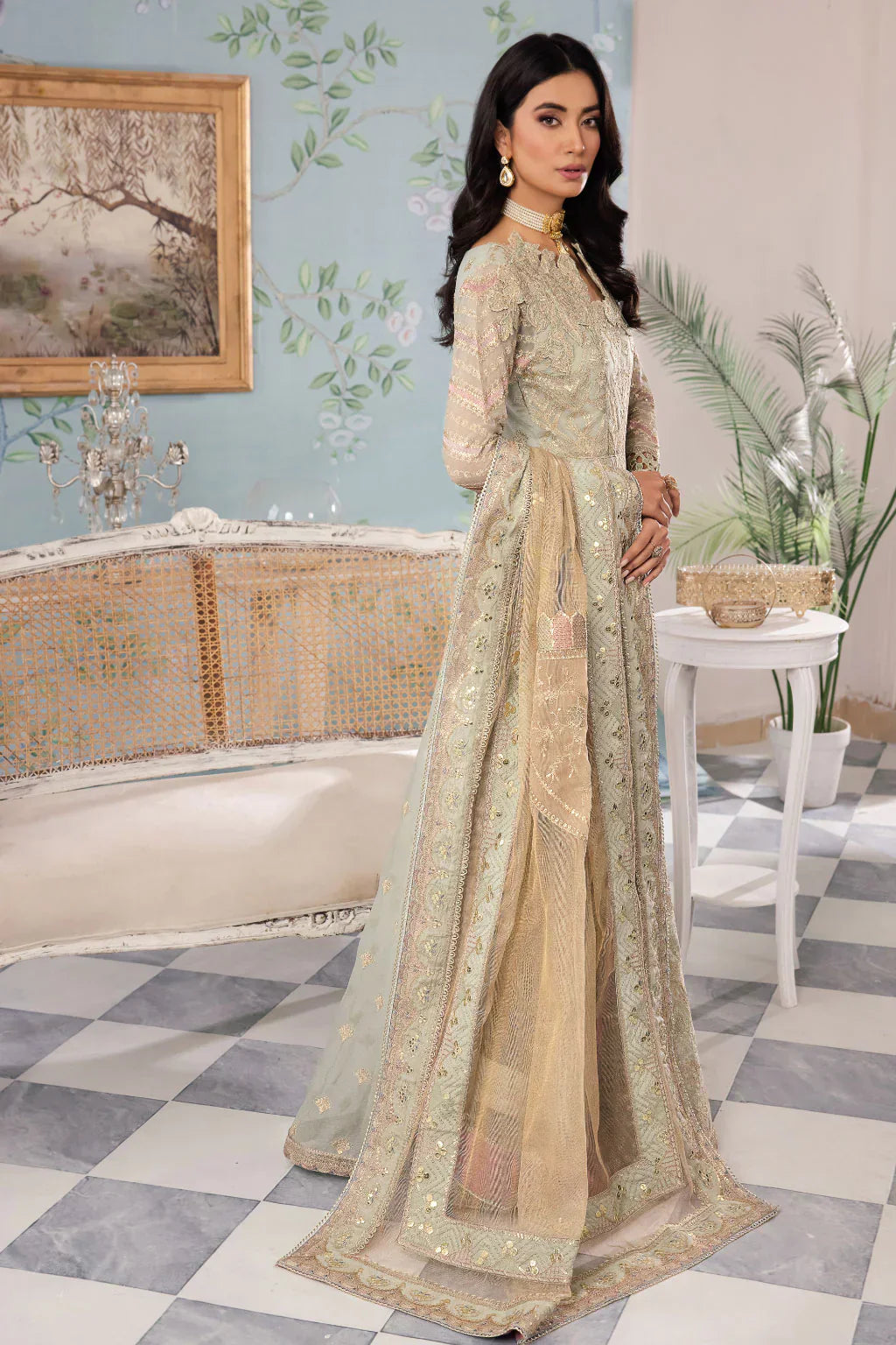 Iznik | Chinnon Chiffon | CC-33 QIANA - Ladies Clothes - Maria Faisal