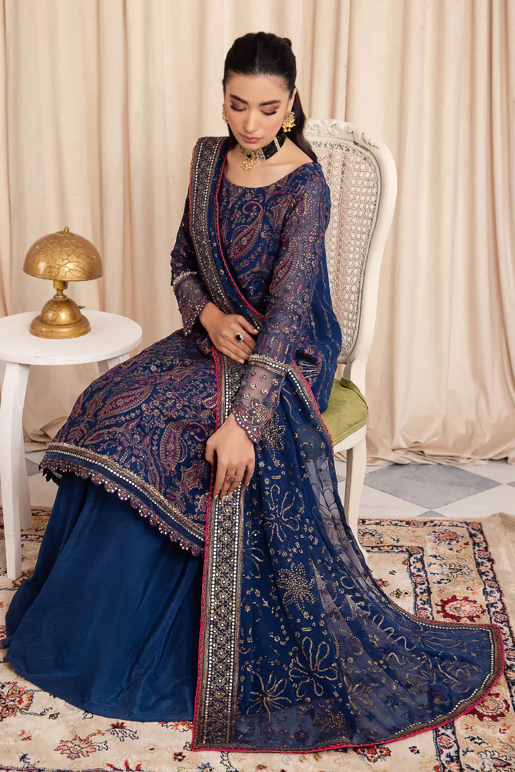 Iznik | Chinnon Chiffon | CC-34 ASHAH - Ladies Clothes - Maria Faisal