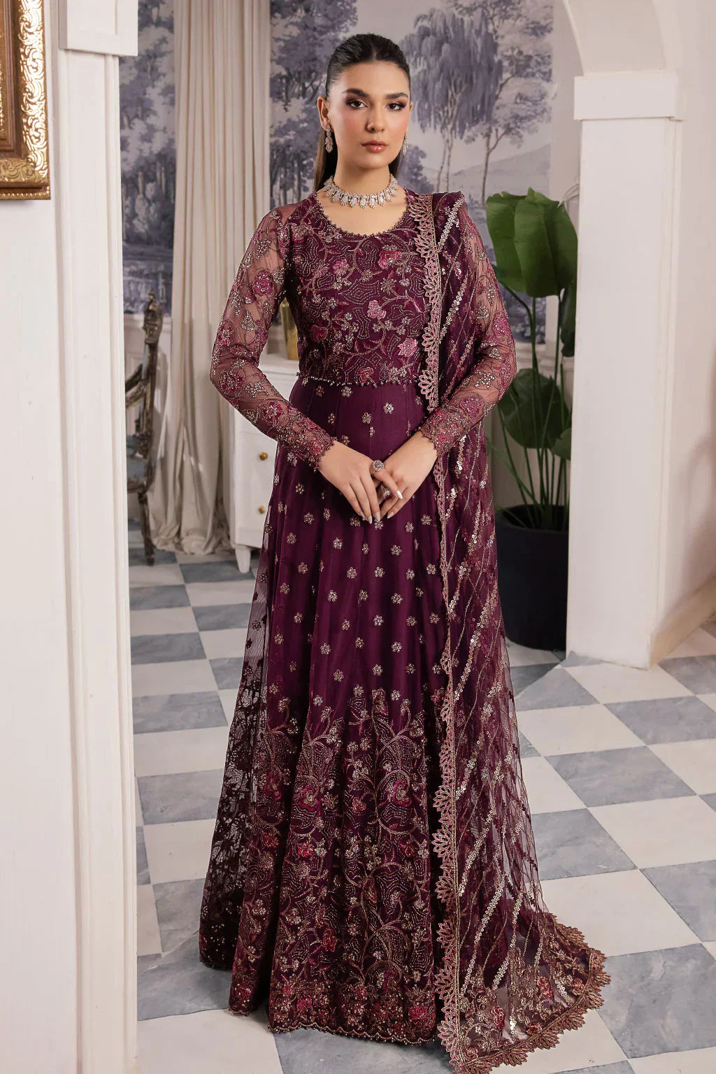 Iznik | Chinnon Chiffon | CC-37 AIDA - Ladies Clothes - Maria Faisal