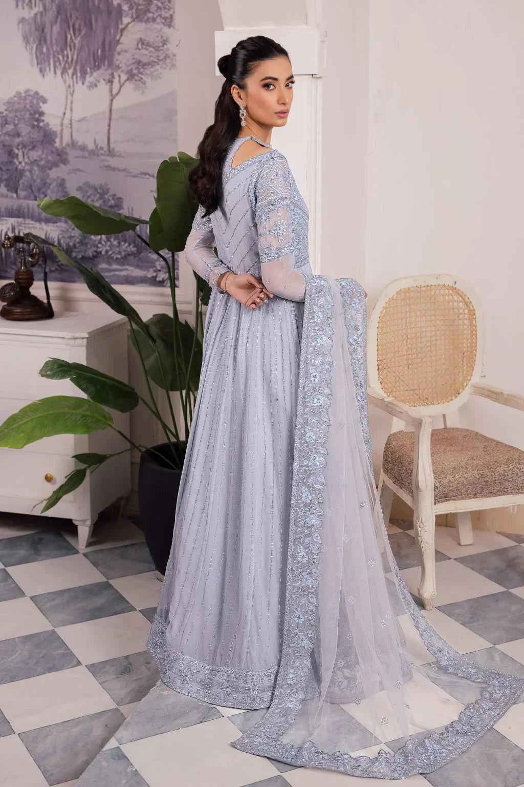 Iznik | Chinnon Chiffon | CC-38 IZARA - Ladies Clothes - Maria Faisal