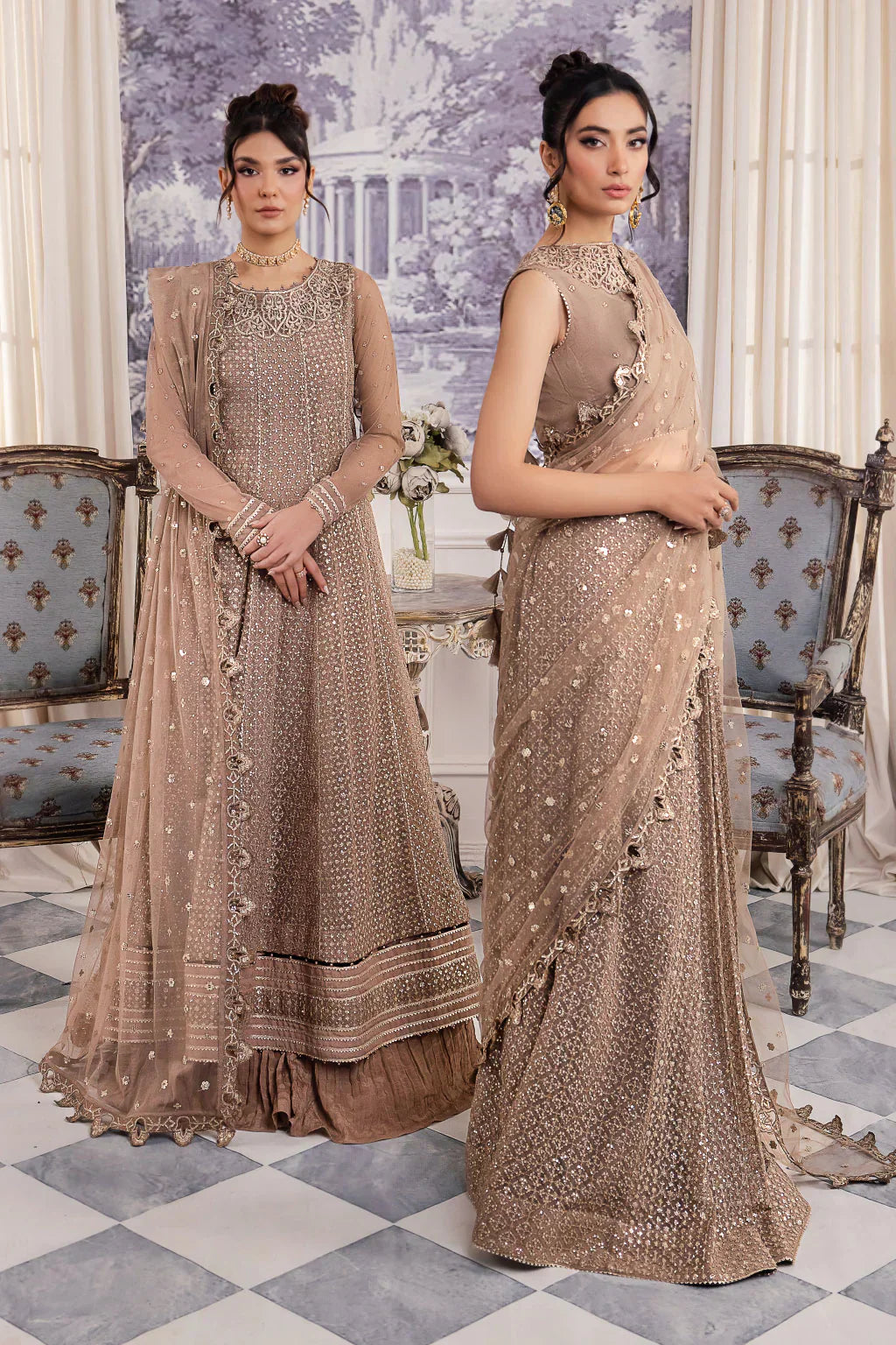 Iznik | Chinnon Chiffon | CC-36 DAMIYAH - Ladies Clothes - Maria Faisal