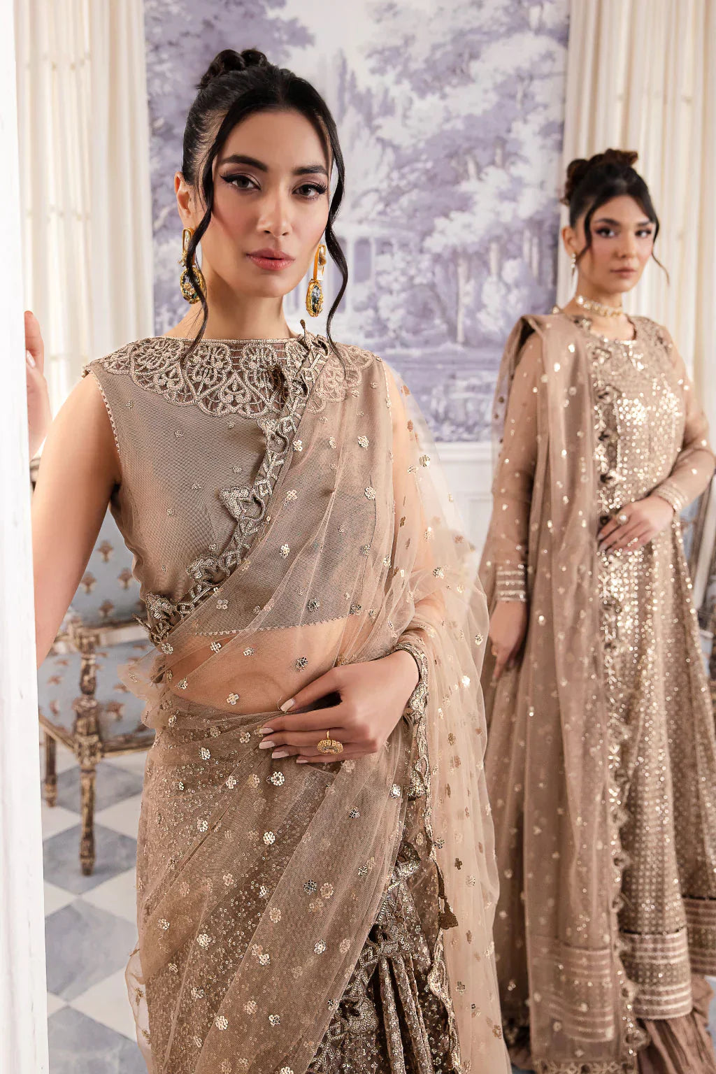 Iznik | Chinnon Chiffon | CC-36 DAMIYAH - Ladies Clothes - Maria Faisal