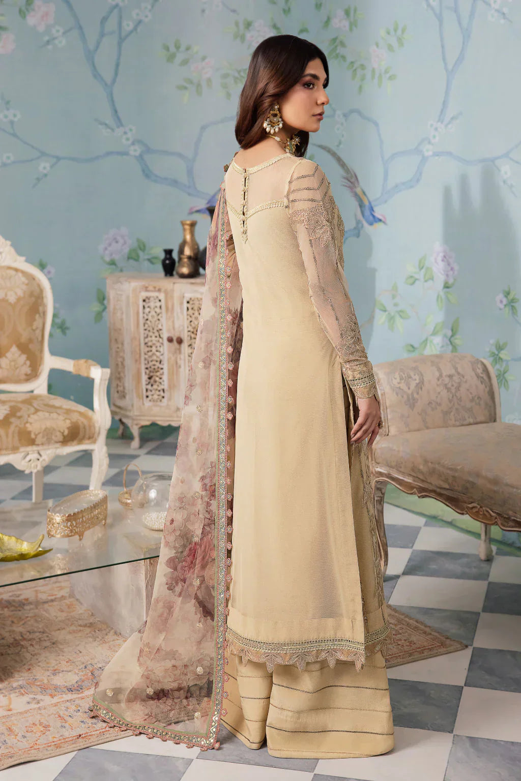 Iznik | Chinnon Chiffon | CC-31 ALYA - Ladies Clothes - Maria Faisal