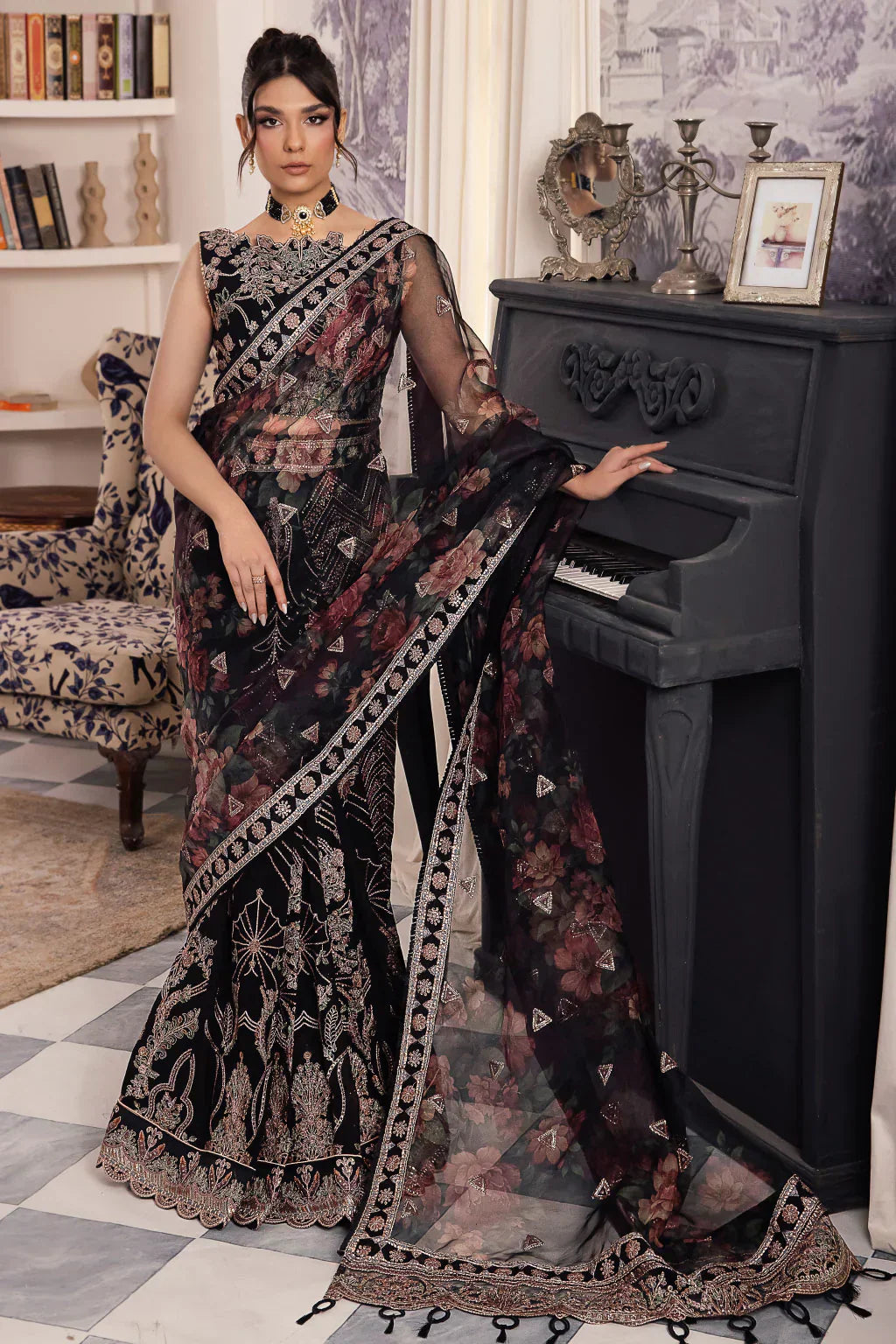 Iznik | Chinnon Chiffon | CC-32 KIAH - Ladies Clothes - Maria Faisal