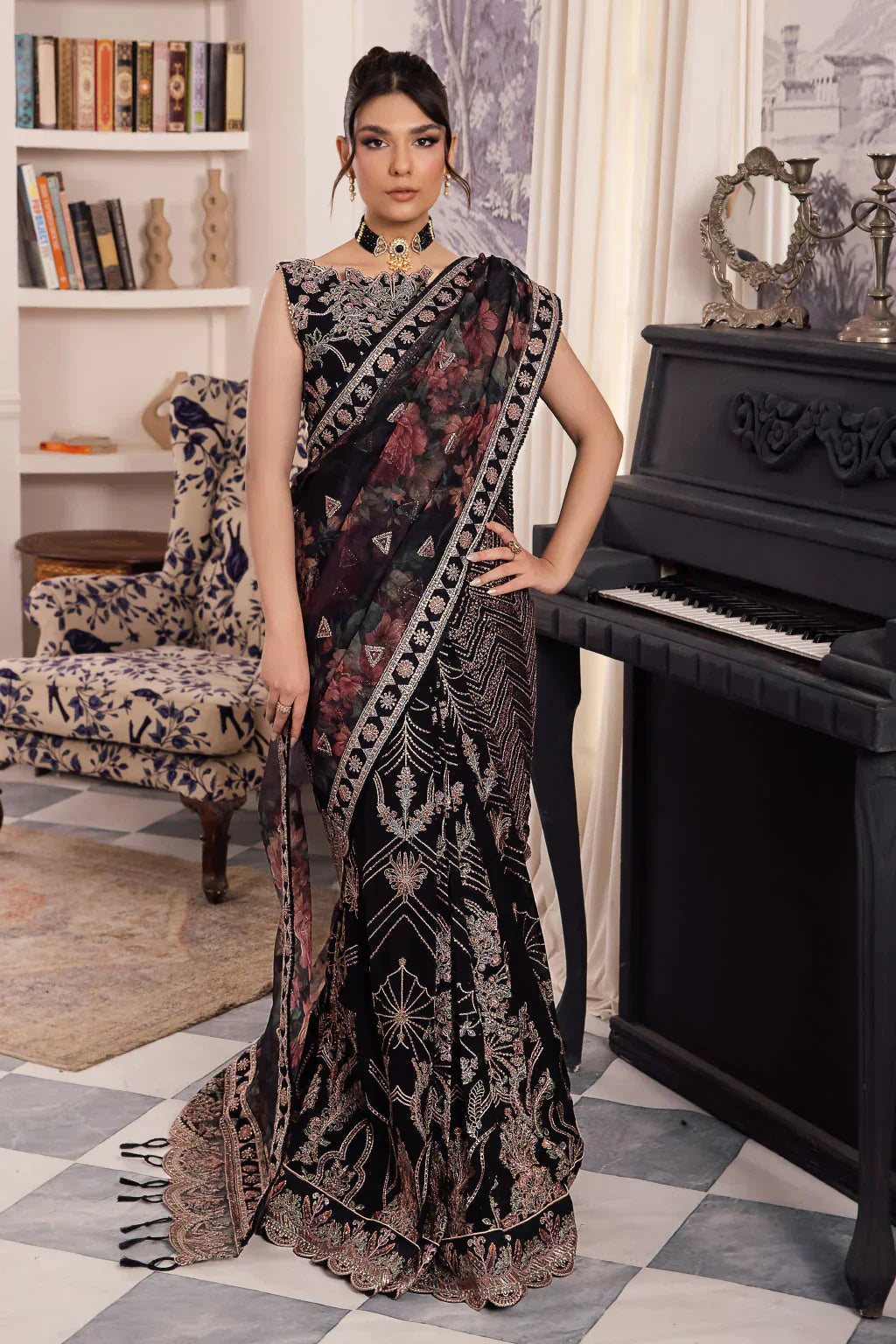 Iznik | Chinnon Chiffon | CC-32 KIAH - Ladies Clothes - Maria Faisal