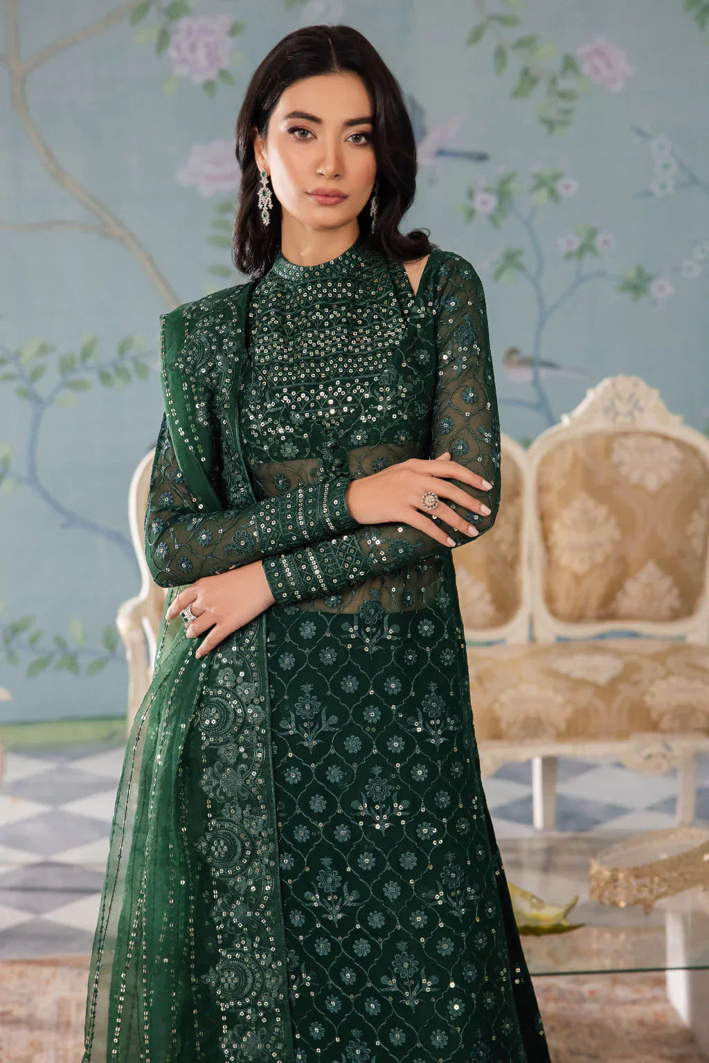 Iznik | Chinnon Chiffon | CC-40 KEZIAH - Ladies Clothes - Maria Faisal
