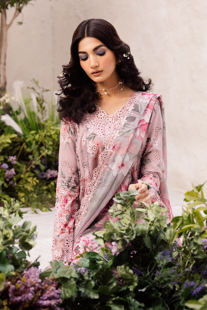 Iznik | Dahlia Embroidered Lawn | DL-09 - Ladies Clothes - Maria Faisal