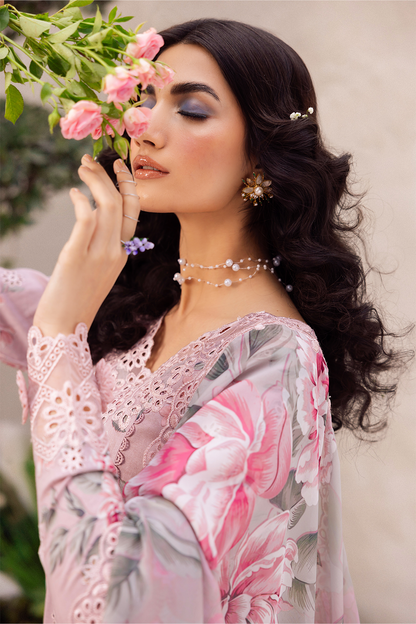 Iznik | Dahlia Embroidered Lawn | DL-09 - Ladies Clothes - Maria Faisal