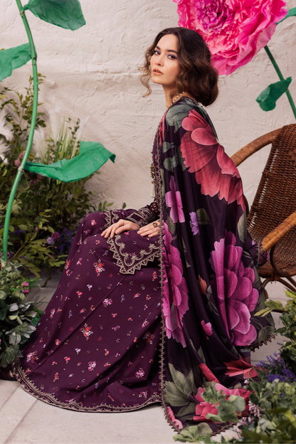 Iznik | Dahlia Embroidered Lawn | DL-06 - Ladies Clothes - Maria Faisal