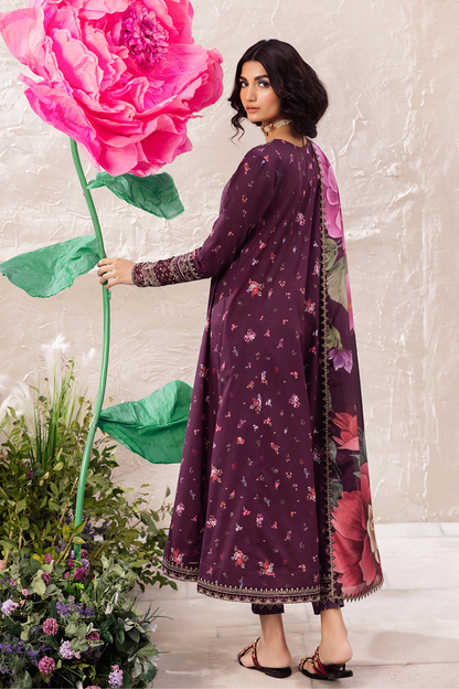 Iznik | Dahlia Embroidered Lawn | DL-06 - Ladies Clothes - Maria Faisal