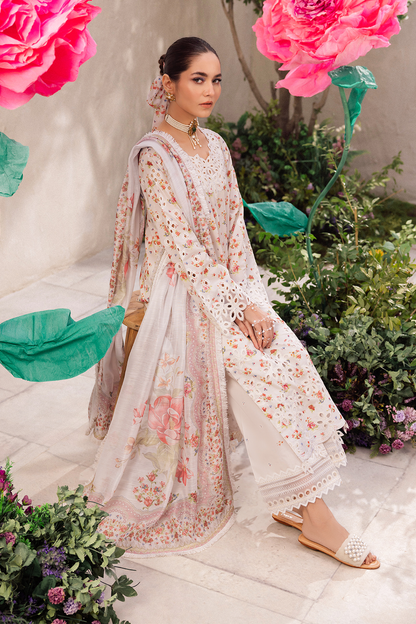 Iznik | Dahlia Embroidered Lawn | DL-05 - Ladies Clothes - Maria Faisal