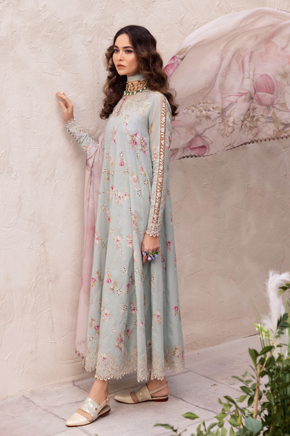 Iznik | Dahlia Embroidered Lawn | DL-10 - Ladies Clothes - Maria Faisal