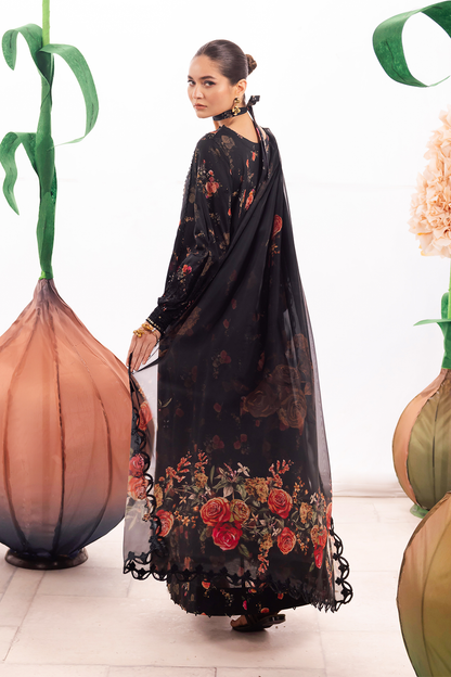 Iznik | Dahlia Embroidered Lawn | DL-08 - Ladies Clothes - Maria Faisal