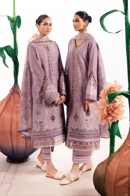 Iznik | Dahlia Embroidered Lawn | DL-04 - Ladies Clothes - Maria Faisal