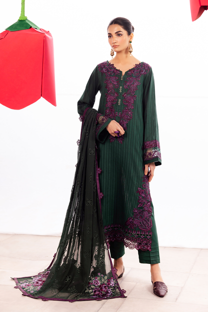 Iznik | Dahlia Embroidered Lawn | DL-02 - Ladies Clothes - Maria Faisal