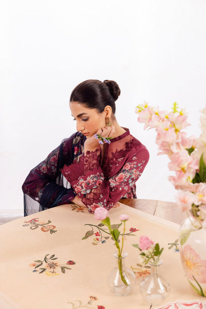 Iznik | Dahlia Embroidered Lawn | DL-11 - Ladies Clothes - Maria Faisal