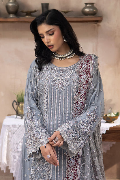 Imrozia Premium | Jahanara Festive 26 | JF-36-A Neelam - Formal Dress - available at Maria Faisal in UK and USA.
