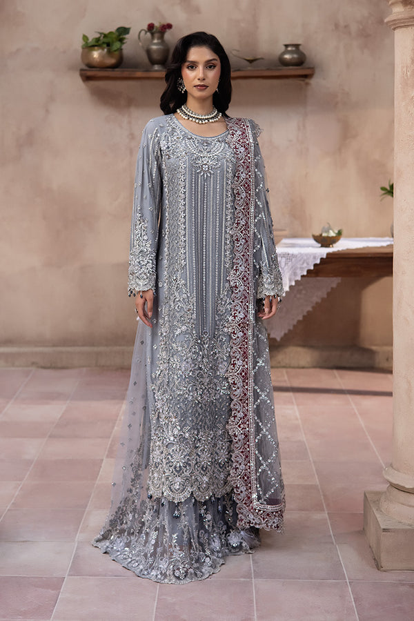 Imrozia Premium | Jahanara Festive 26 | JF-36-A Neelam - Formal Dress - available at Maria Faisal in UK and USA.