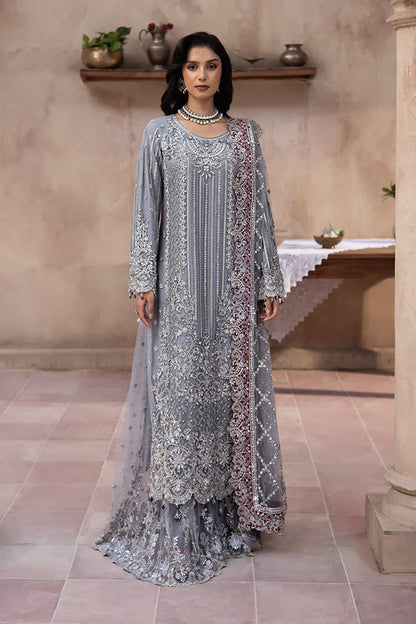 Imrozia Premium | Jahanara Festive 26 | JF-36-A Neelam - Formal Dress - available at Maria Faisal in UK and USA.