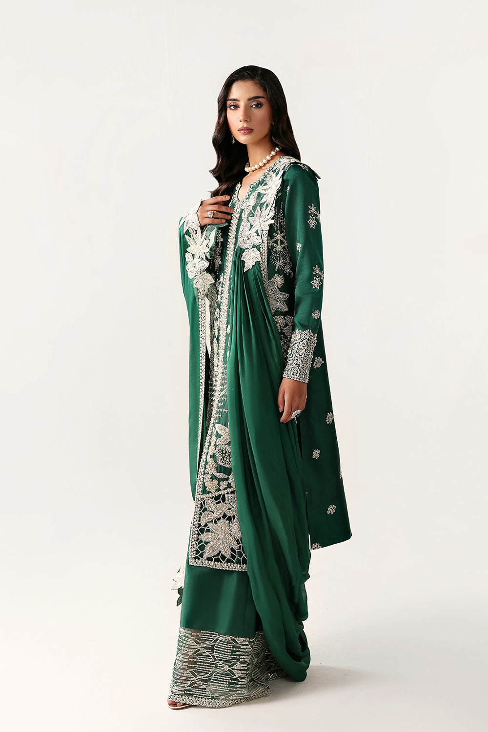 Saira Rizwan | Silk Luxe 26 | ARIN- SRLSP-26-05 - Dress - available at Maria Faisal in UK and USA.