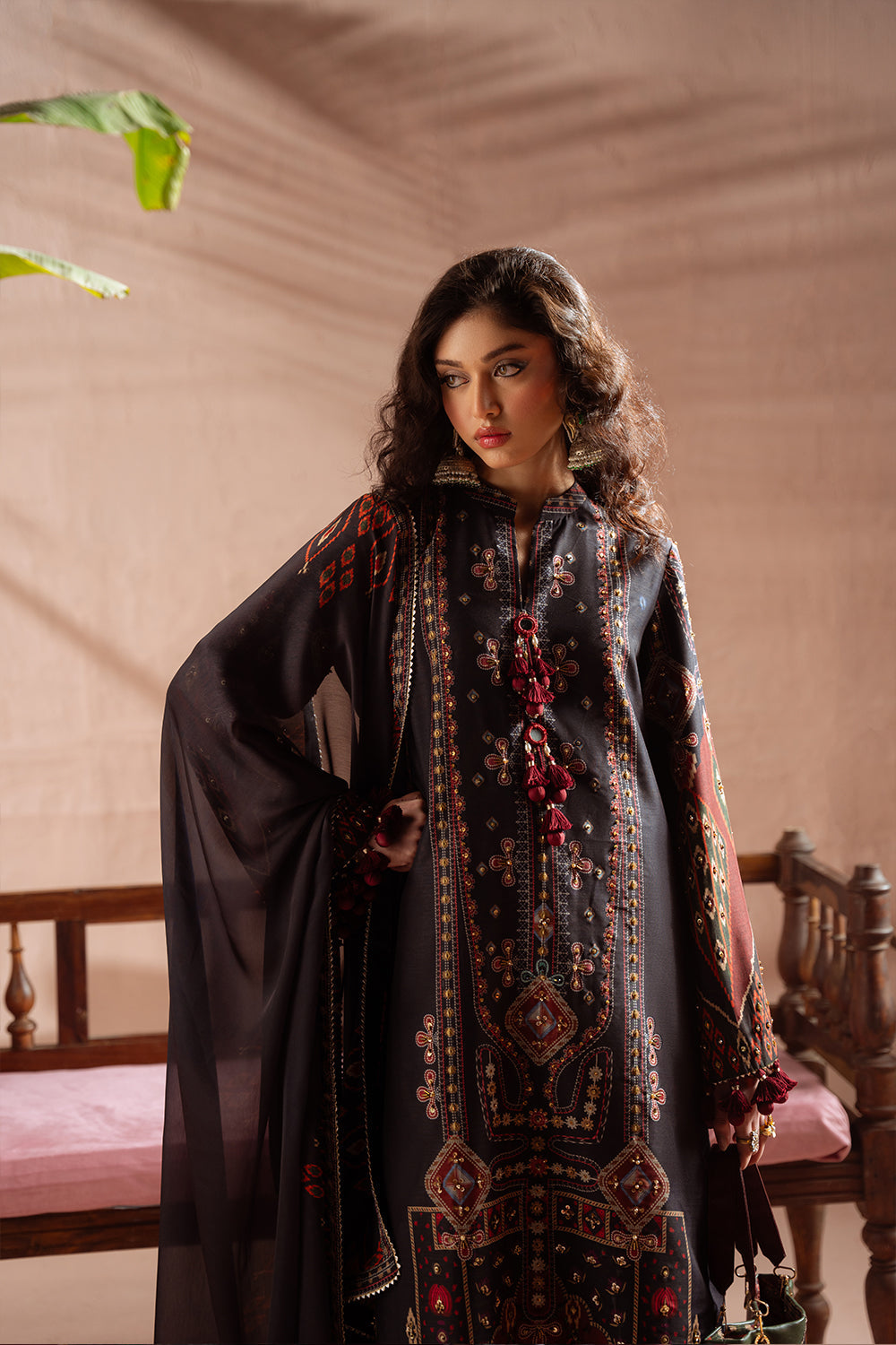 Saira Rizwan | Ramadan Edit 26 | TARA- SRRSP-26-07 - Dress - available at Maria Faisal in UK and USA.