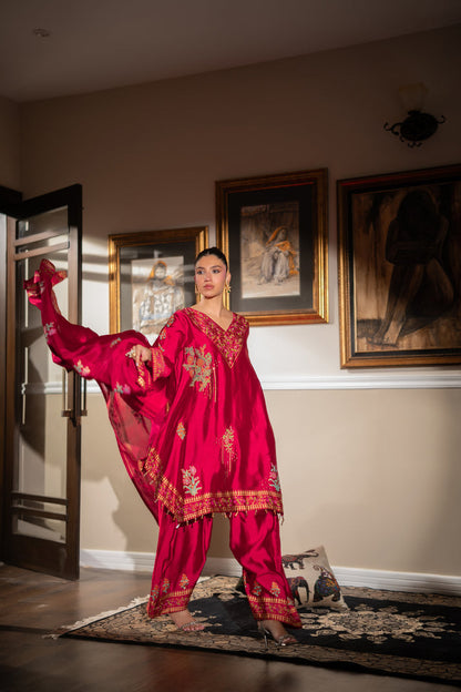 The Pink Tree Company | Blockem Formals |RADIANT ROSE - Formal Dress - available at Maria Faisal in UK and USA.