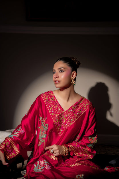 The Pink Tree Company | Blockem Formals |RADIANT ROSE - Formal Dress - available at Maria Faisal in UK and USA.