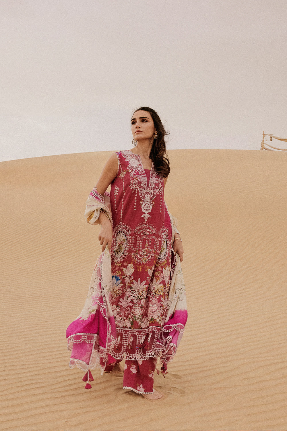 Saira Rizwan | Luxury Lawn 26 | ZUMAR-SRL26-02 - Dress - available at Maria Faisal in UK and USA.
