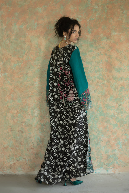 Zainab Chottani | Summer Edition 26 | Jade Muse Kaftan - Formal Dress - available at Maria Faisal in UK and USA.