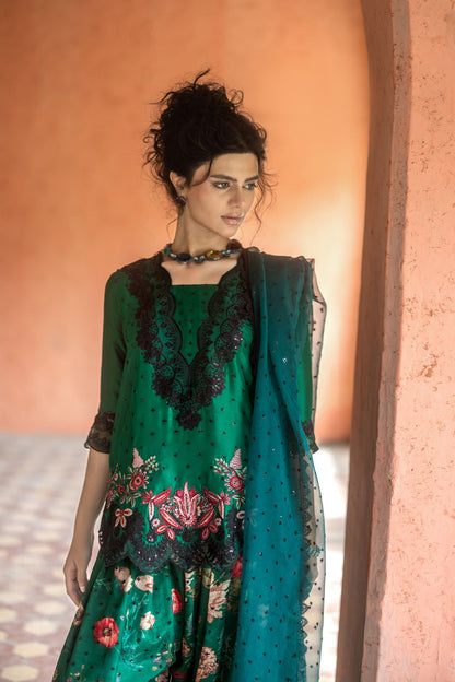 Zainab Chottani | Summer Edition 26 | Jade Mystique - Formal Dress - available at Maria Faisal in UK and USA.