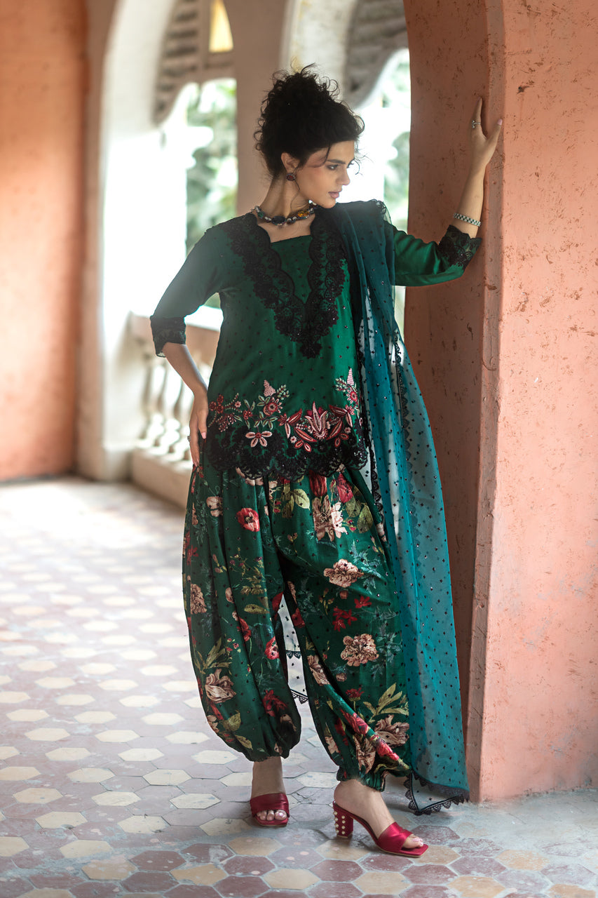 Zainab Chottani | Summer Edition 26 | Jade Mystique - Formal Dress - available at Maria Faisal in UK and USA.