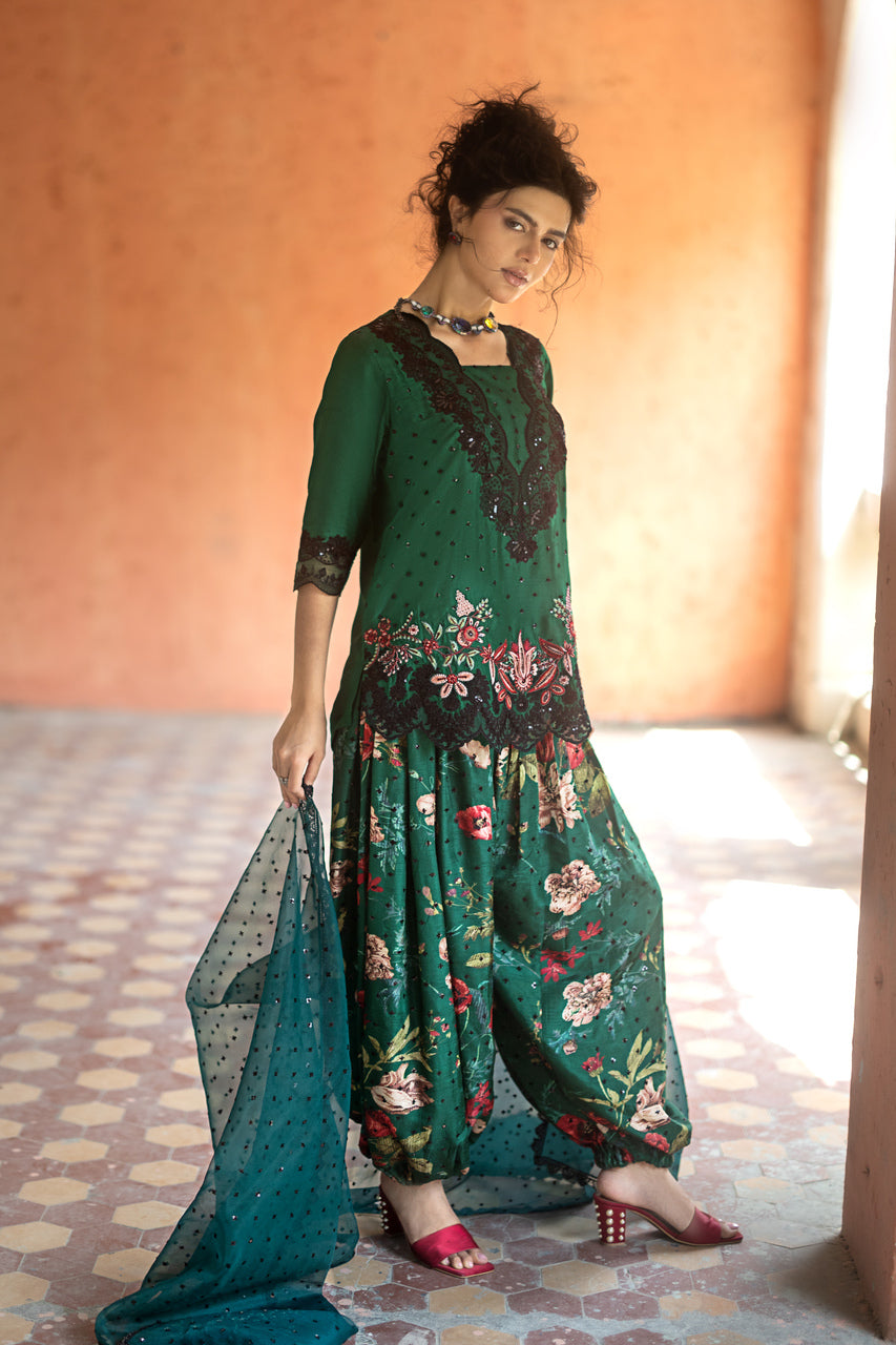 Zainab Chottani | Summer Edition 26 | Jade Mystique - Formal Dress - available at Maria Faisal in UK and USA.