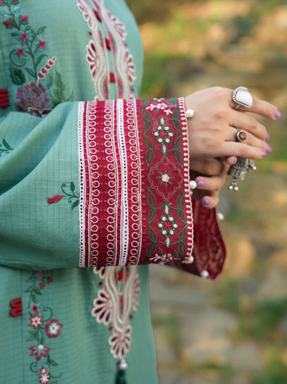 Hemstitch | The Garden Lawn | Jade - Ladies Clothes - Maria Faisal