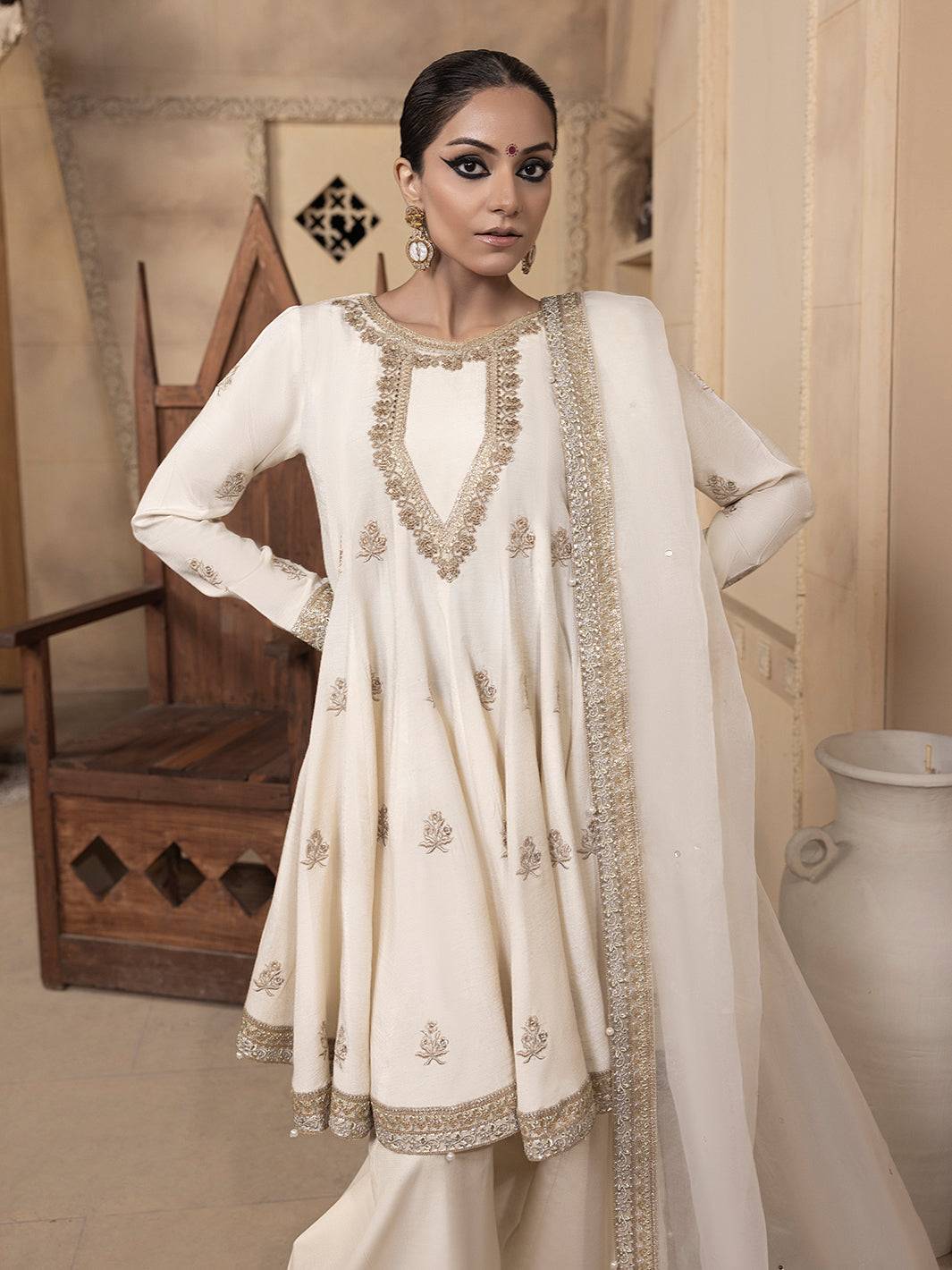 Hem Stitch | Raw Silk Edit 25 | Jahanara by Maria Faisal - Registered Vendor of : Hemstitch - type : Ladies Clothes - 100% original wedding dresses