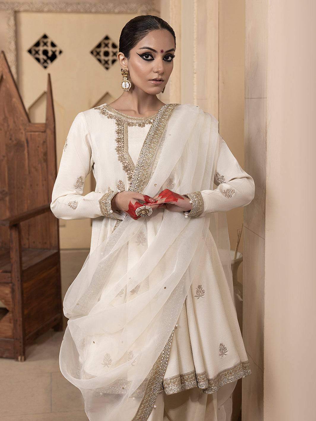 Hem Stitch | Raw Silk Edit 25 | Jahanara by Maria Faisal - Registered Vendor of : Hemstitch - type : Ladies Clothes - 100% original wedding dresses