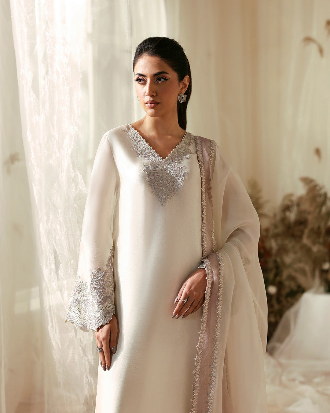 Faiza Saqlain | Freya Luxury Pret | Jerina - Formal Dress - available at Maria Faisal in UK and USA.