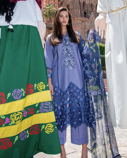Mushq | Odyssey Lawn 26 | Juana - Luxury Dress - available at Maria Faisal in UK and USA.