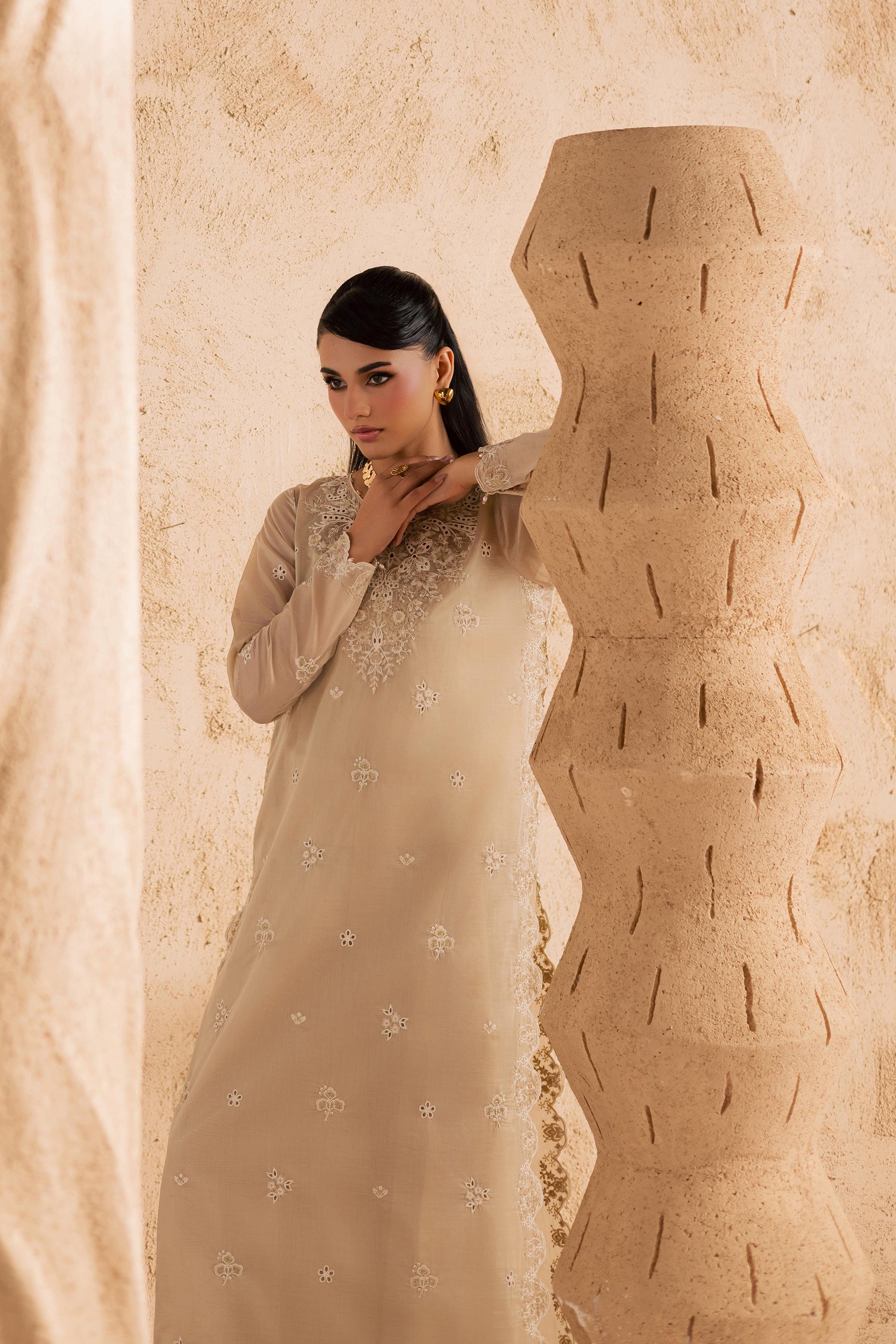 Batik | Festive Eid 26 | Jude - Luxury Dress - available at Maria Faisal in UK and USA.