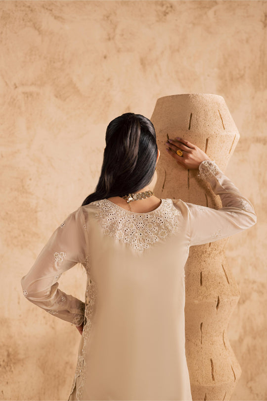 Batik | Festive Eid 26 | Jude - Luxury Dress - available at Maria Faisal in UK and USA.