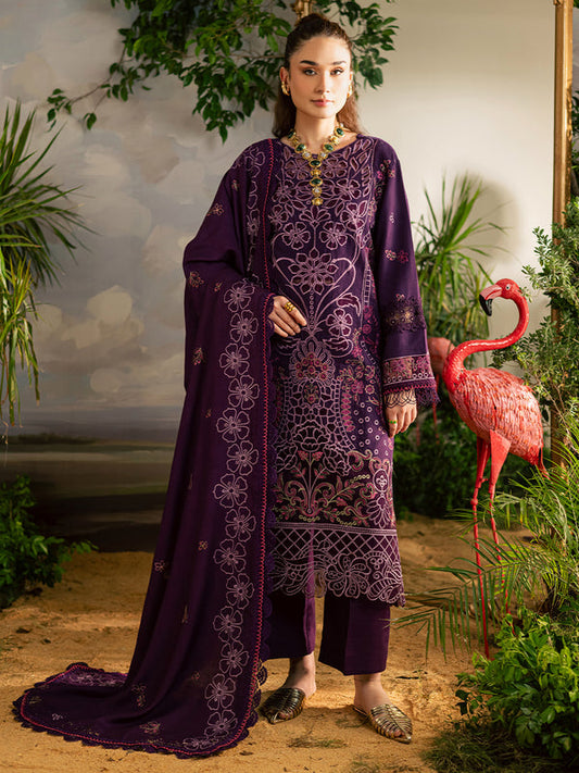 Mahnur | Kaia Slub Linen 25 | K - 01 | 3 PC LINEN - Ladies Clothes - Maria Faisal