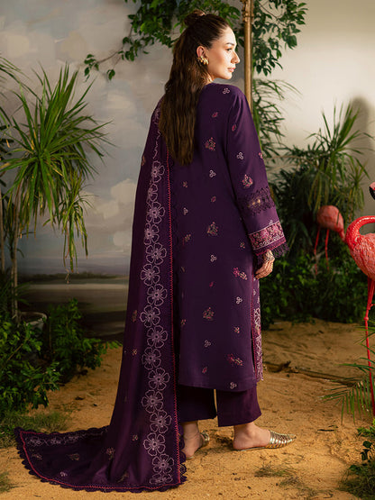 Mahnur | Kaia Slub Linen 25 | K - 01 | 3 PC LINEN - Ladies Clothes - Maria Faisal