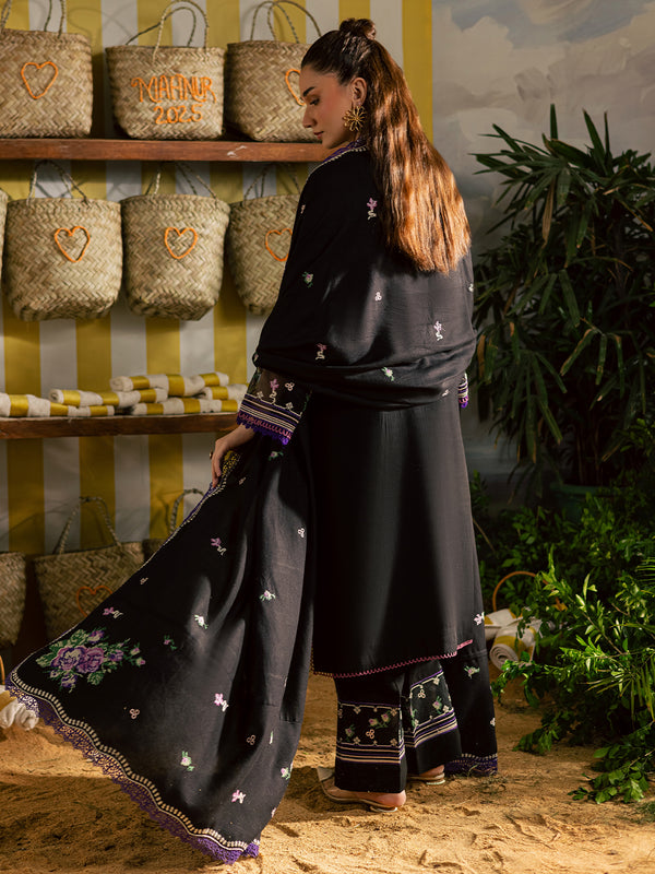 Mahnur | Kaia Slub Linen 25 | K - 02 | 3 PC LINEN - Ladies Clothes - Maria Faisal