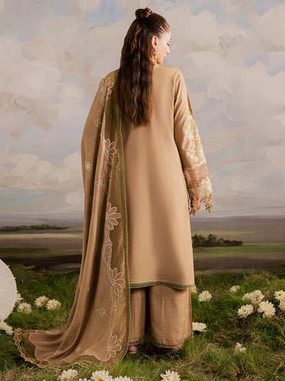 Mahnur | Kaia Slub Linen 25 | K - 04 | 3 PC LINEN - Ladies Clothes - Maria Faisal