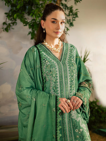 Mahnur | Kaia Slub Linen 25 | K - 05 | 3 PC LINEN - Ladies Clothes - Maria Faisal