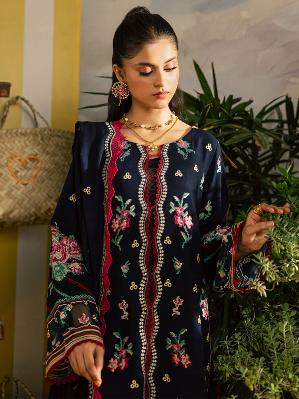 Mahnur | Kaia Slub Linen 25 | K - 06 | 3 PC LINEN - Ladies Clothes - Maria Faisal