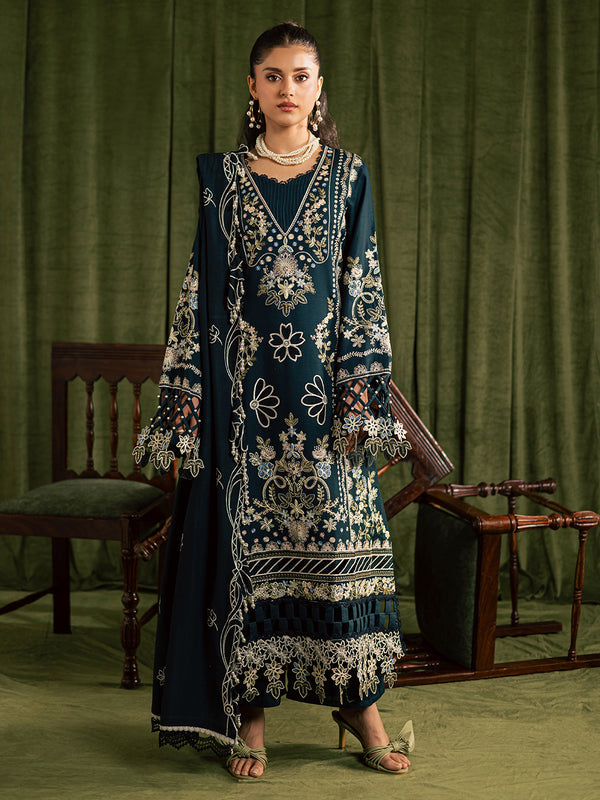 Mahnur | Kaia Slub Linen 25 | K - 07 | 3 PC LINEN - Ladies Clothes - Maria Faisal