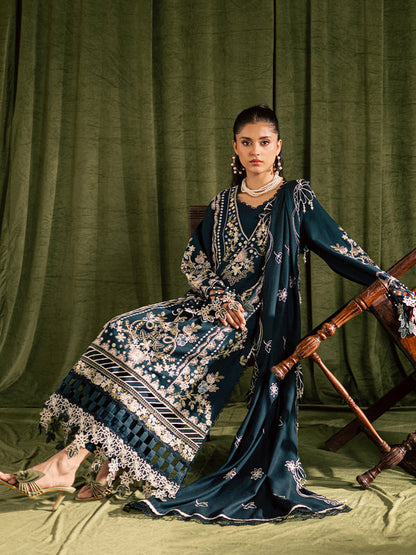 Mahnur | Kaia Slub Linen 25 | K - 07 | 3 PC LINEN - Ladies Clothes - Maria Faisal