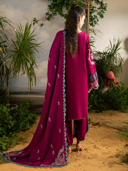 Mahnur | Kaia Slub Linen 25 | K - 09 | 3 PC LINEN - Ladies Clothes - Maria Faisal
